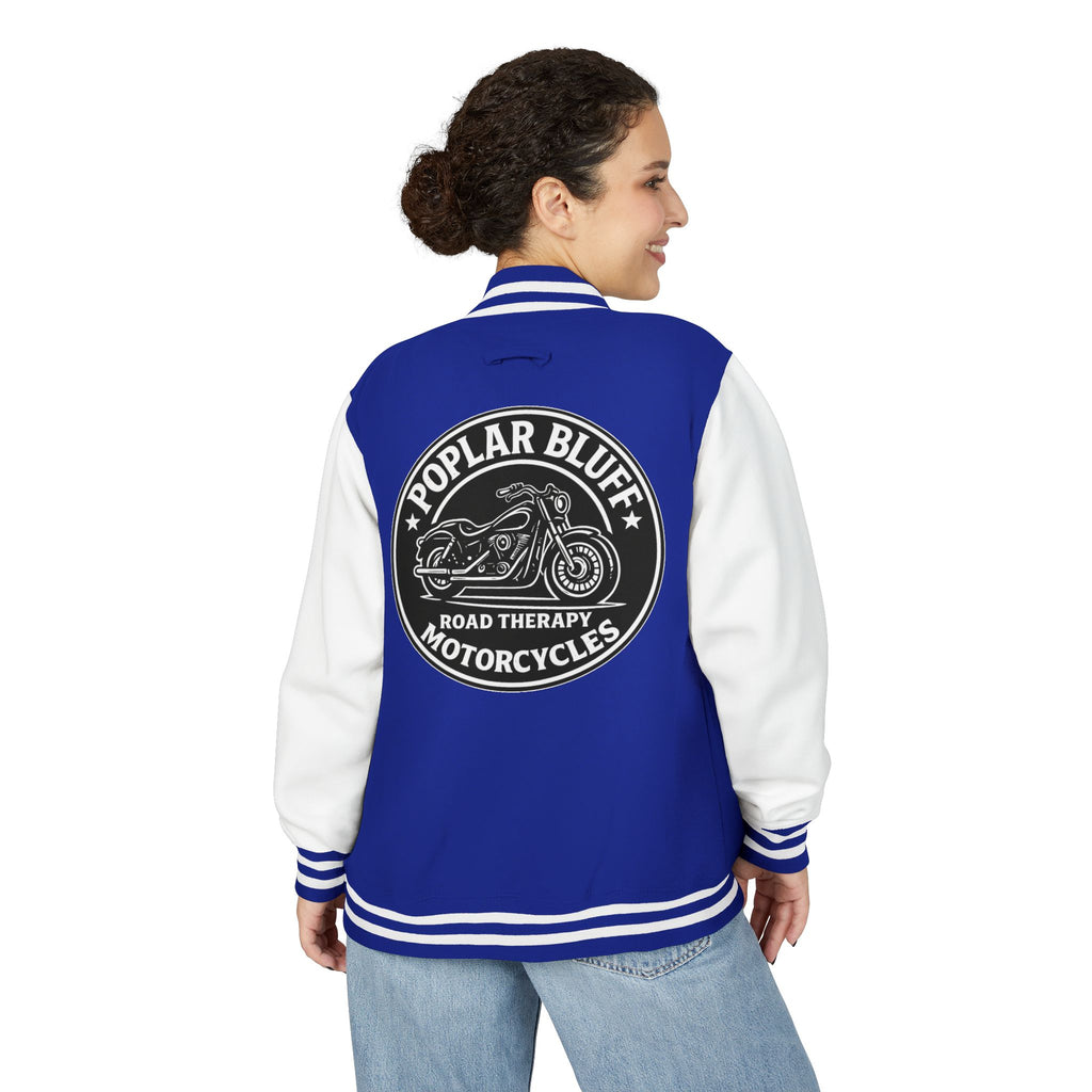 Letterman Jacket — Poplar Bluff Motorcycles Retro Patch