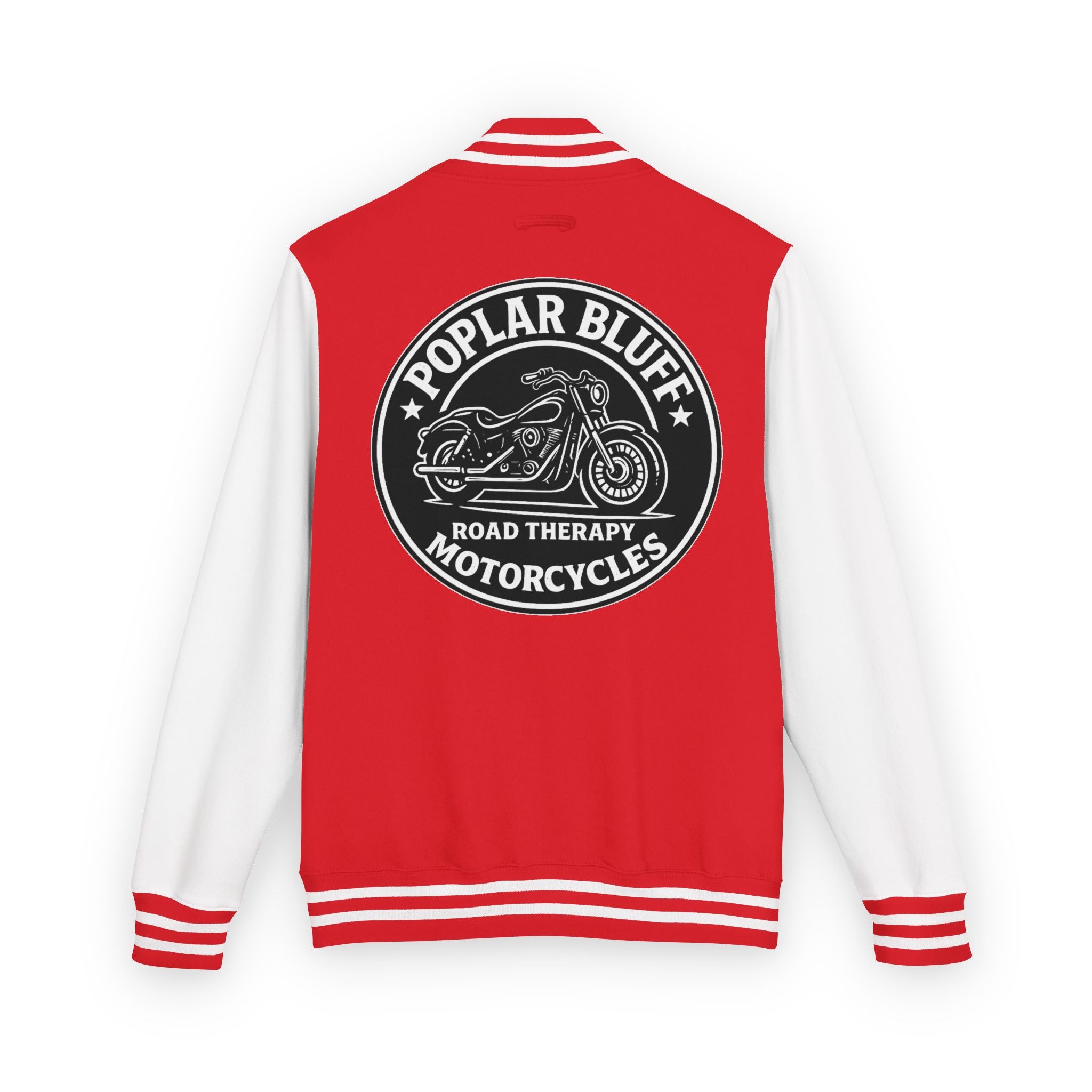 Letterman Jacket — Poplar Bluff Motorcycles Retro Patch