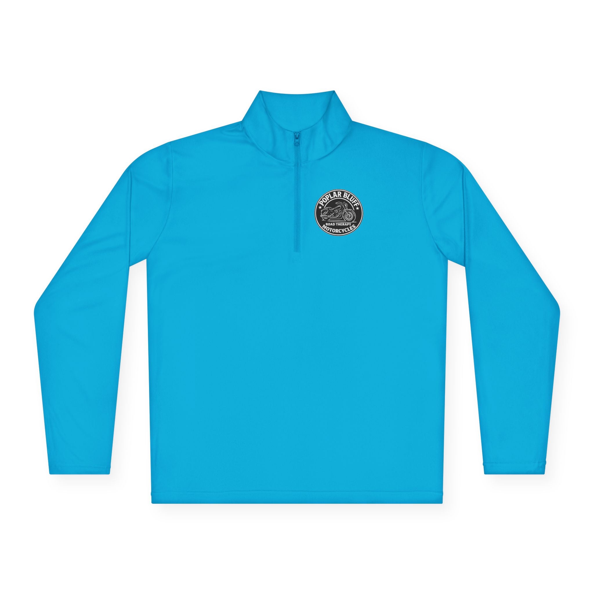Quarter-Zip Pullover — Poplar Bluff Motorcycles 'Road Therapy' Logo