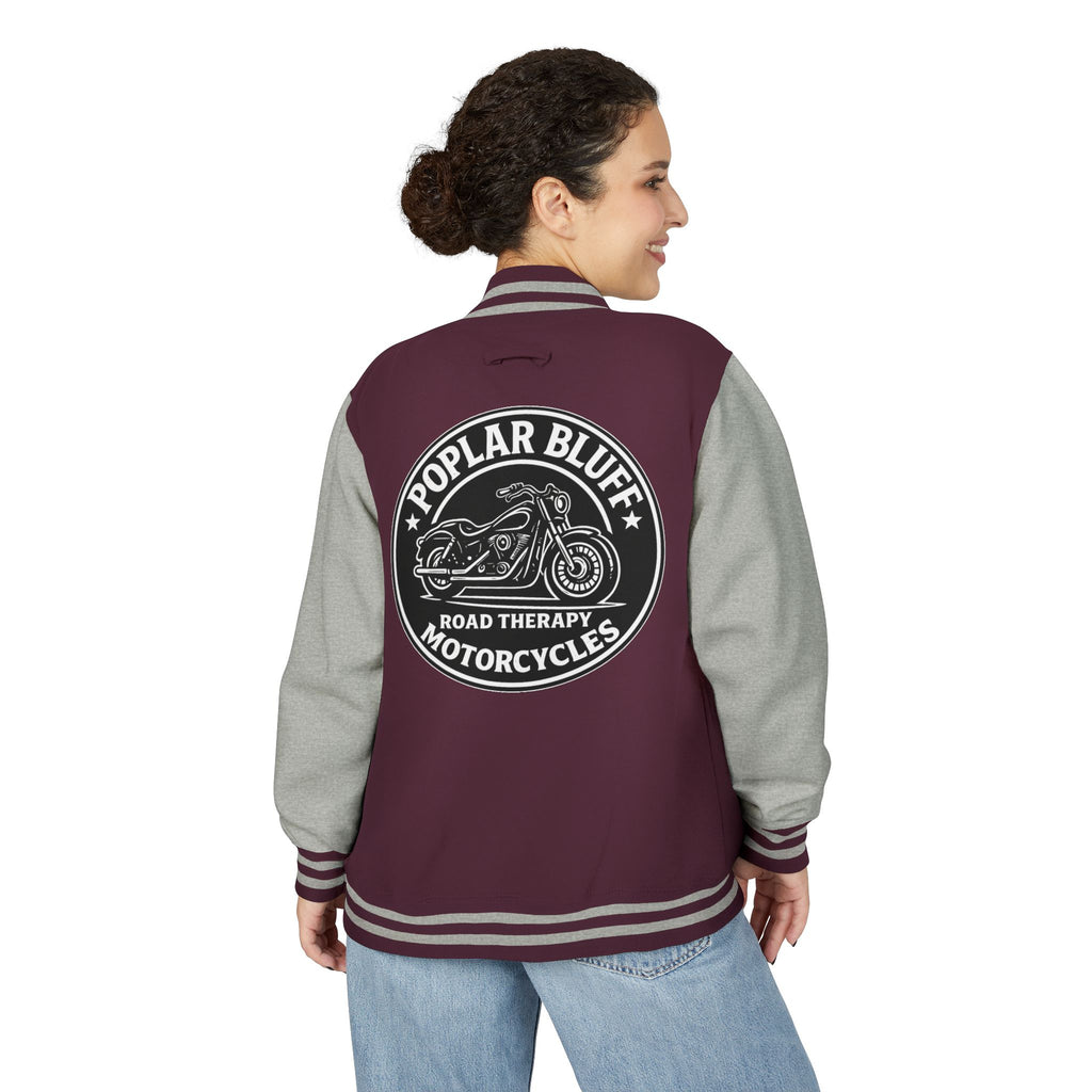 Letterman Jacket — Poplar Bluff Motorcycles Retro Patch