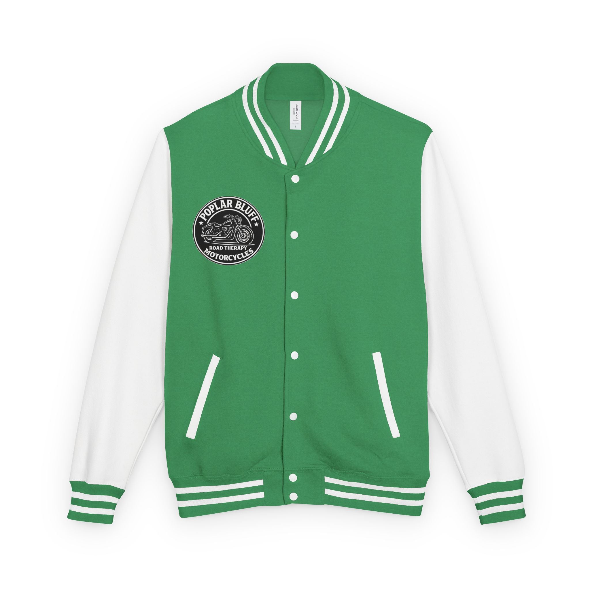 Letterman Jacket — Poplar Bluff Motorcycles Retro Patch