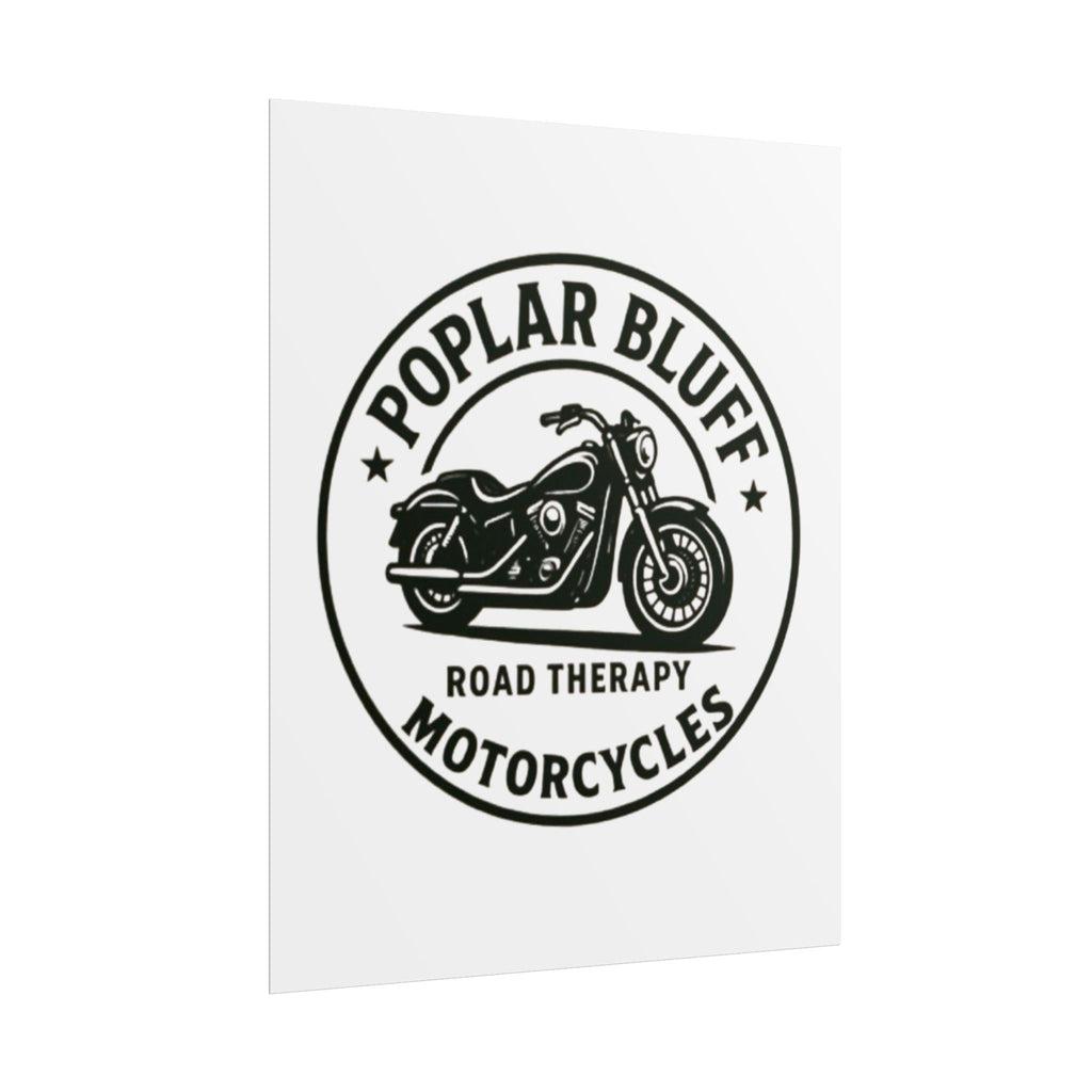 Poplar Bluff Motorcycles Poster — "Road Therapy" Vintage Motorcycle Wall Art