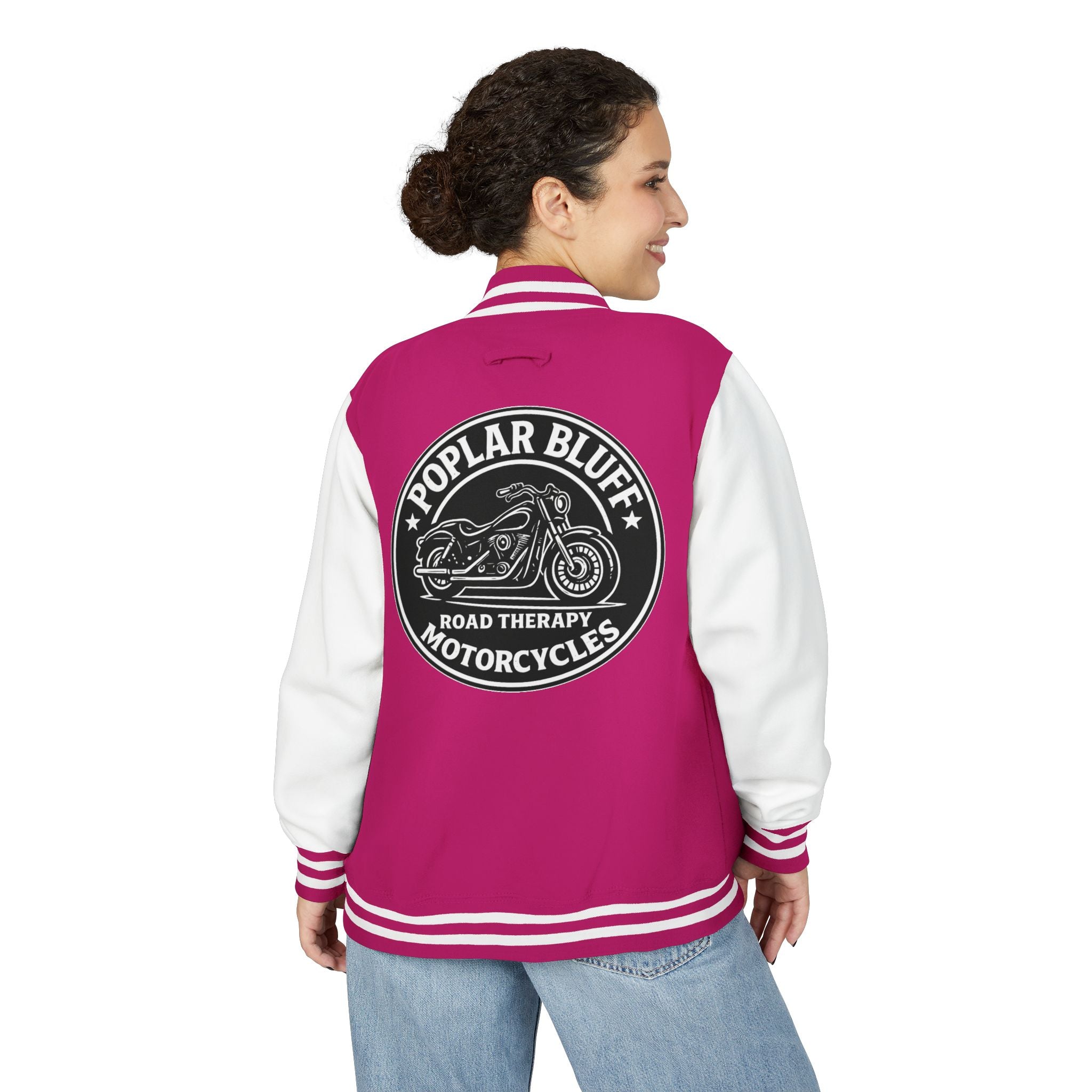 Letterman Jacket — Poplar Bluff Motorcycles Retro Patch