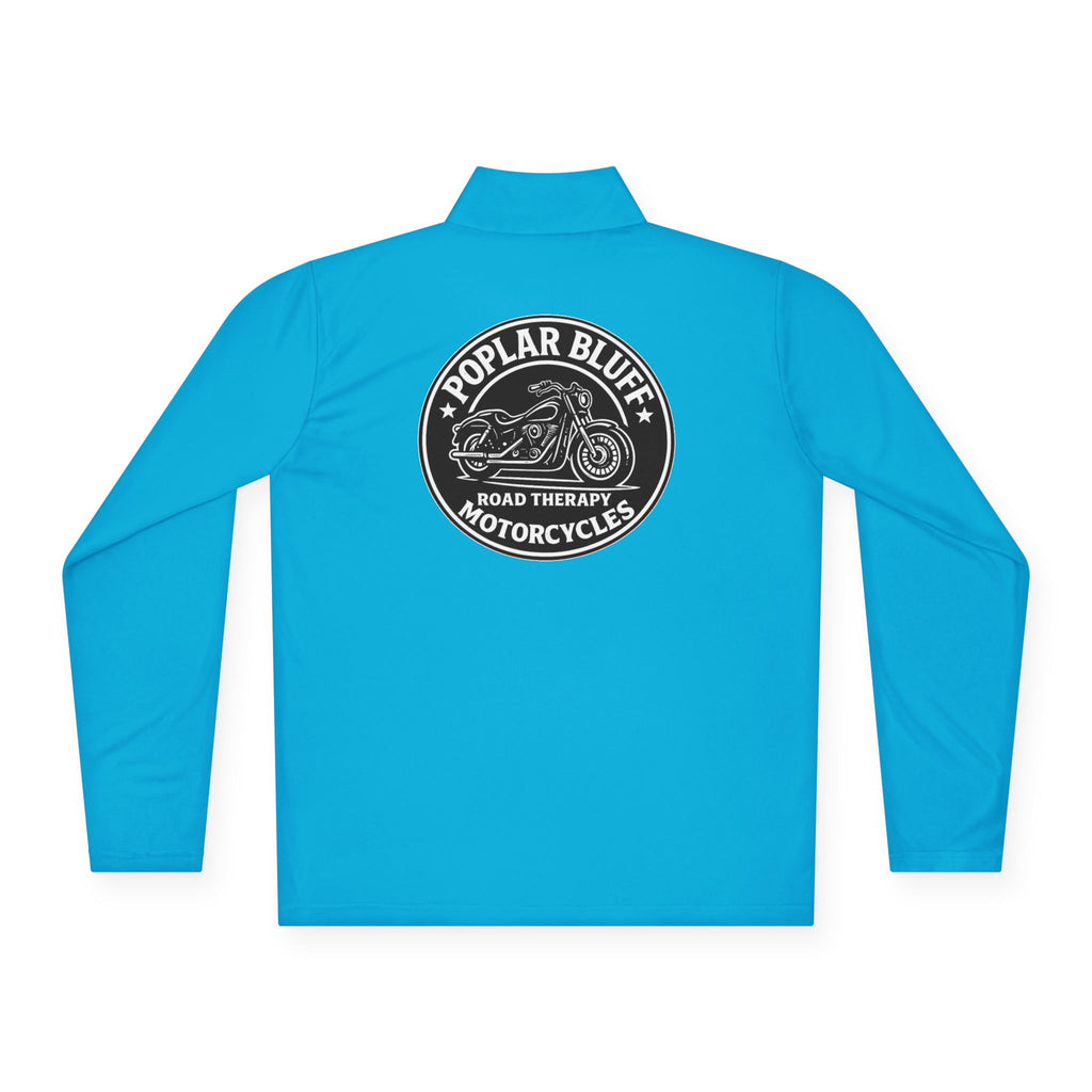 Quarter-Zip Pullover — Poplar Bluff Motorcycles 'Road Therapy' Logo