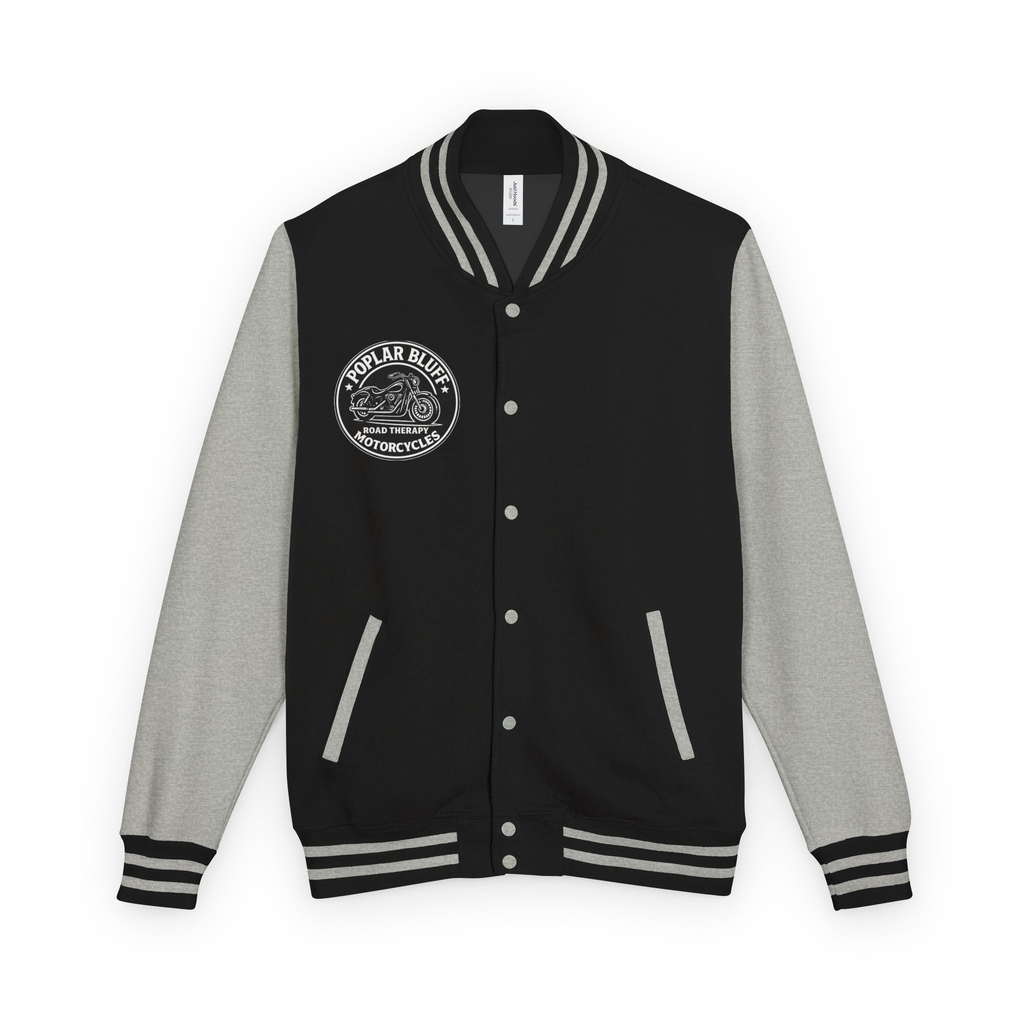 Letterman Jacket — Poplar Bluff Motorcycles Retro Patch