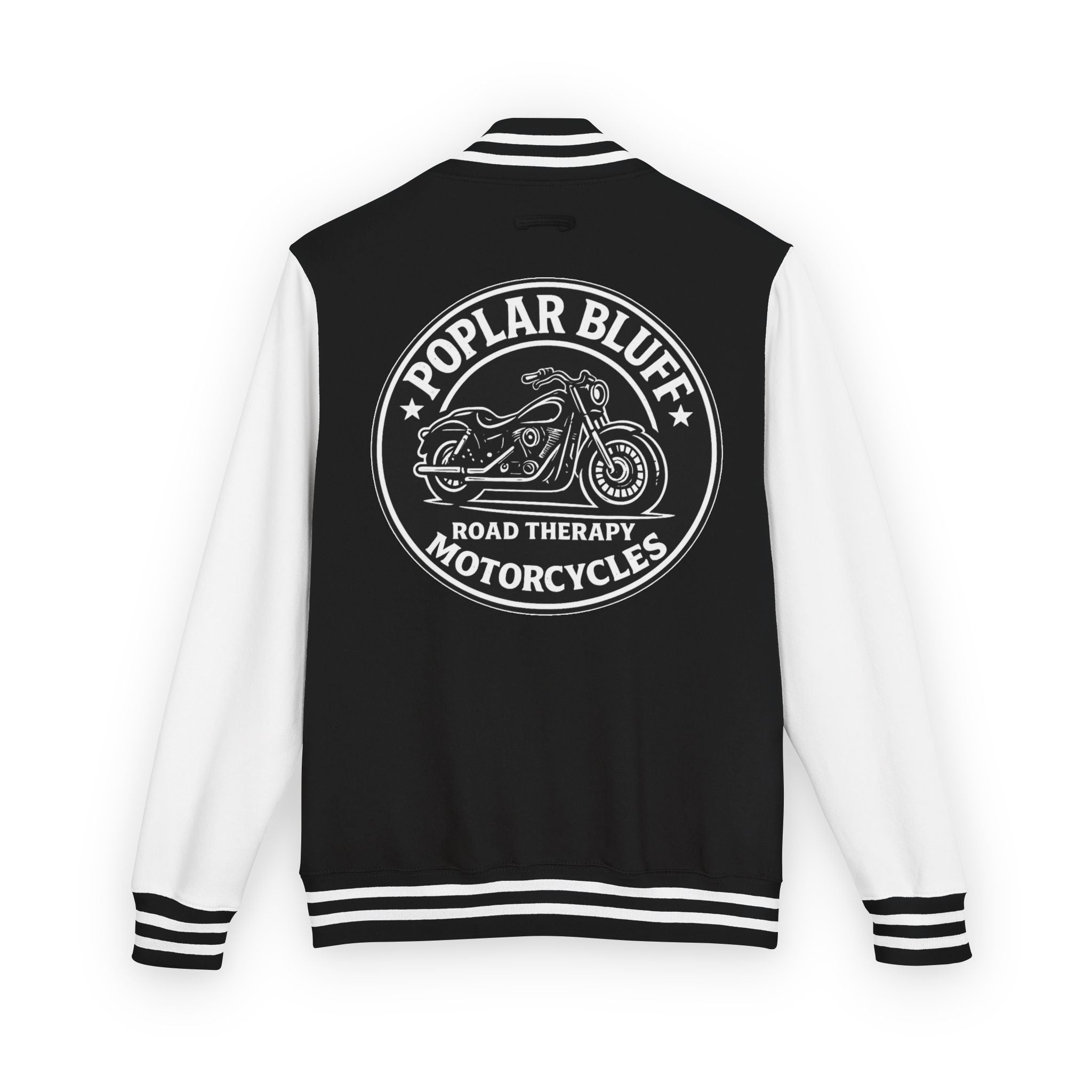 Letterman Jacket — Poplar Bluff Motorcycles Retro Patch