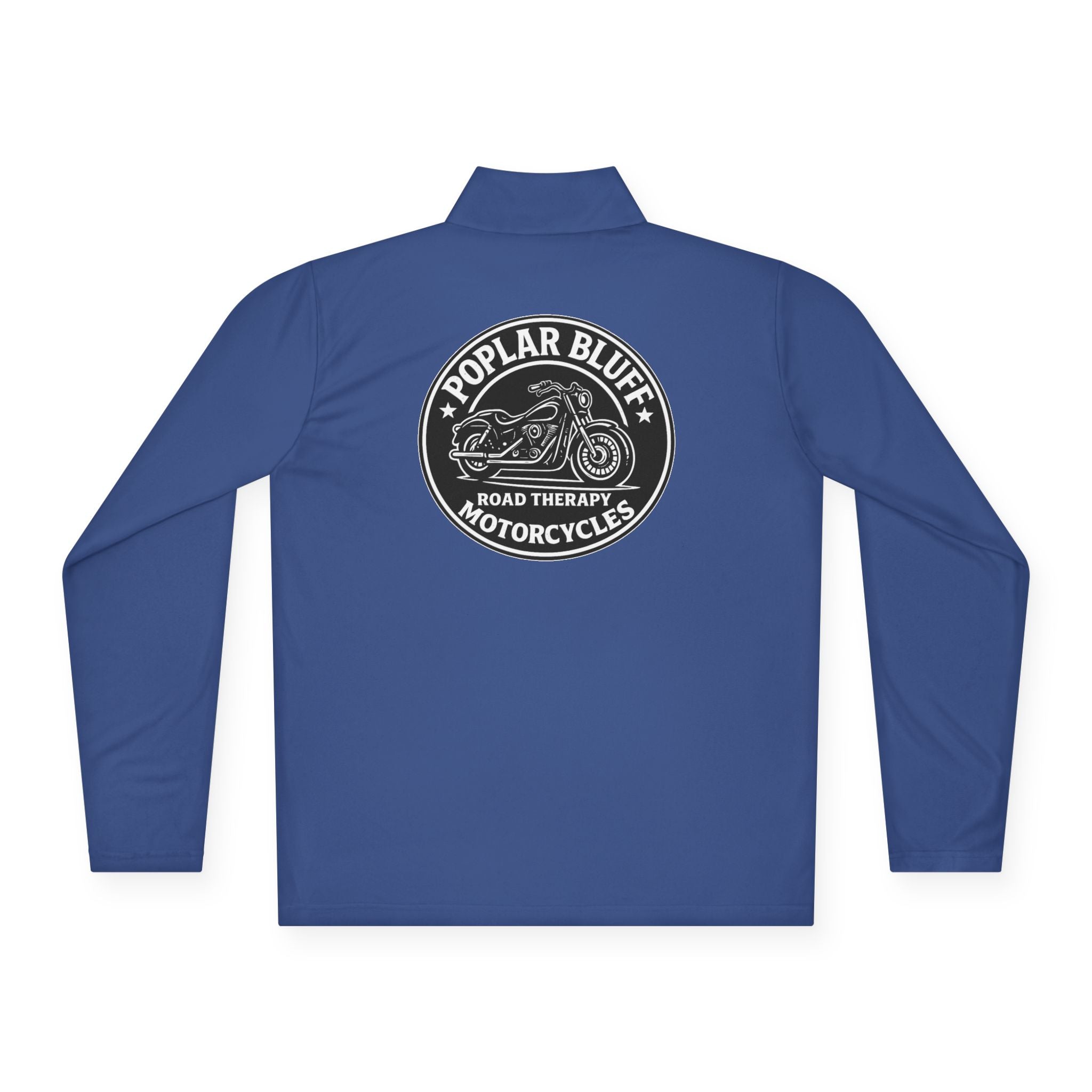 Quarter-Zip Pullover — Poplar Bluff Motorcycles 'Road Therapy' Logo