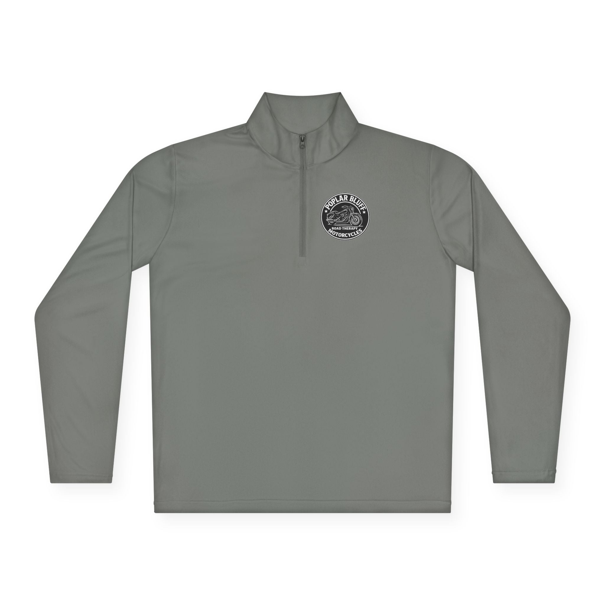 Quarter-Zip Pullover — Poplar Bluff Motorcycles 'Road Therapy' Logo