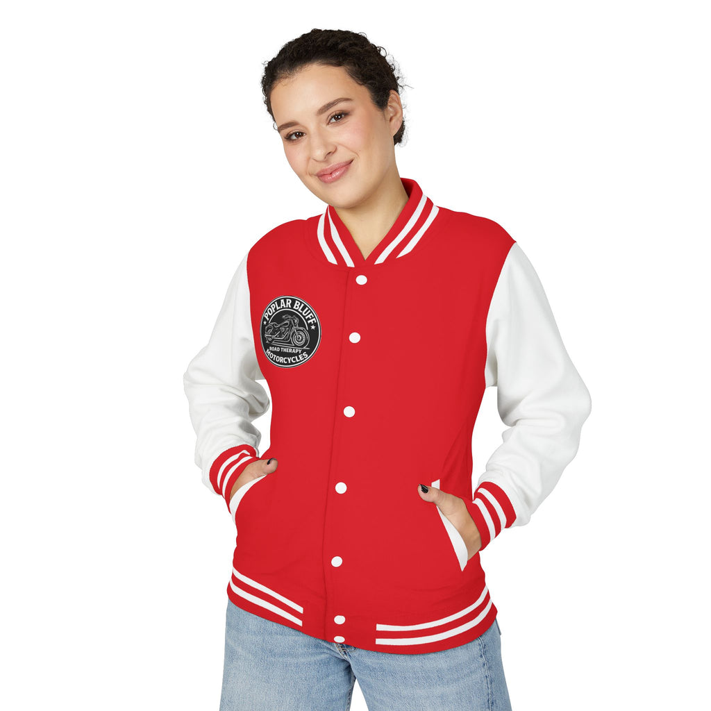 Letterman Jacket — Poplar Bluff Motorcycles Retro Patch