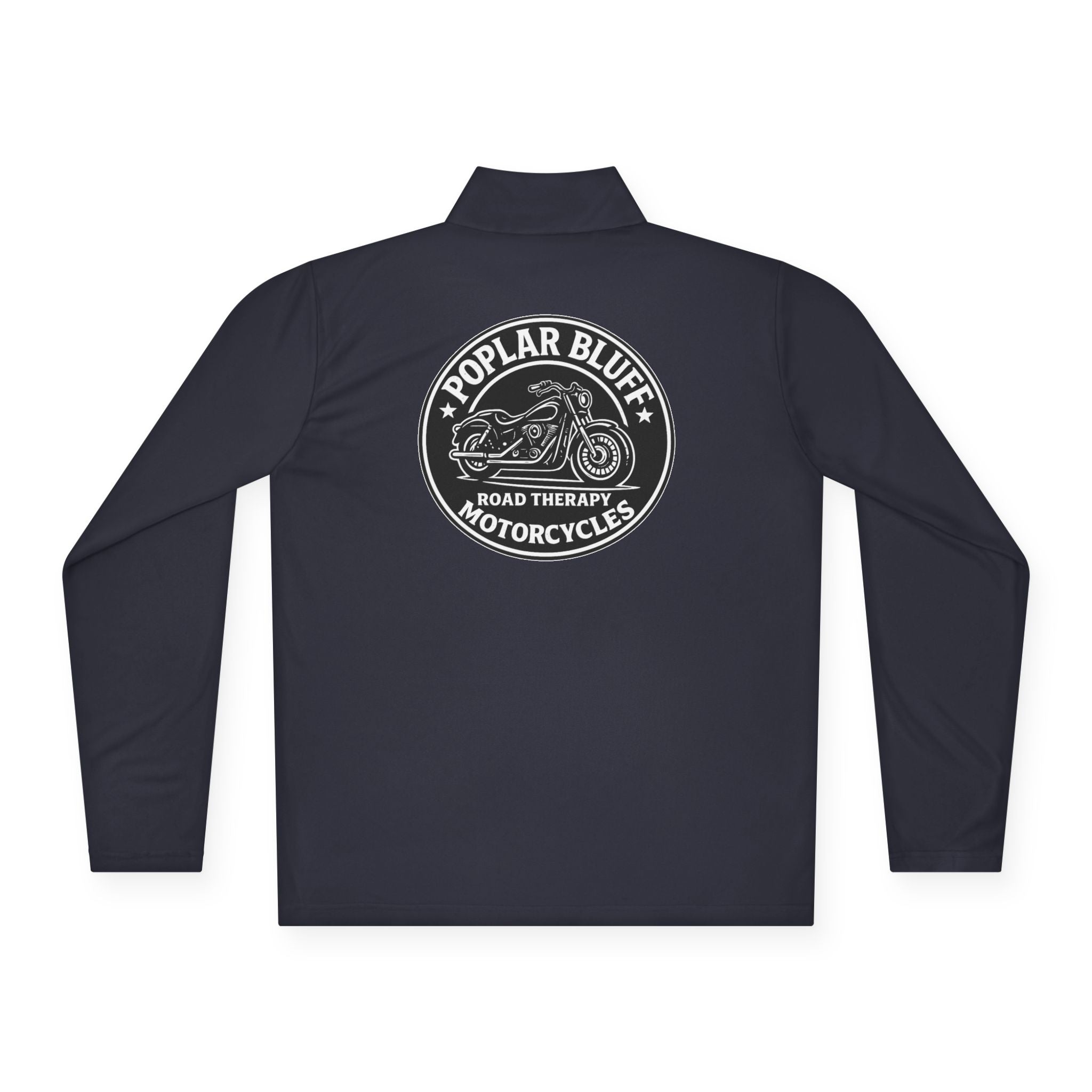 Quarter-Zip Pullover — Poplar Bluff Motorcycles 'Road Therapy' Logo