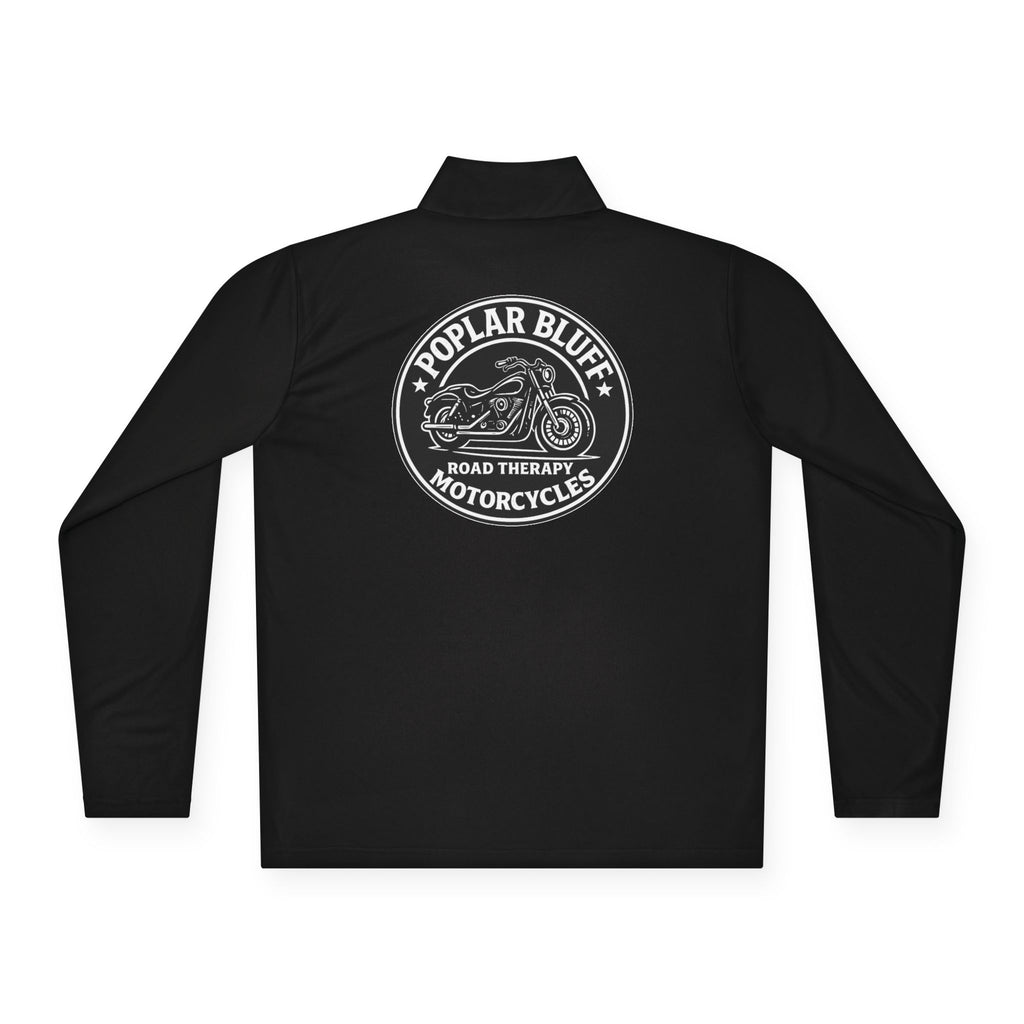 Quarter-Zip Pullover — Poplar Bluff Motorcycles 'Road Therapy' Logo